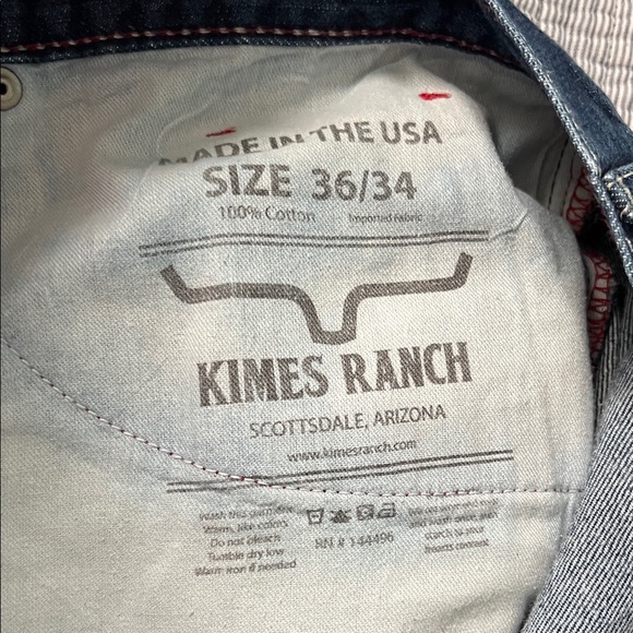 Kimes Ranch Dark Blue Bootcut Jeans size 36x34 - Picture 6 of 7